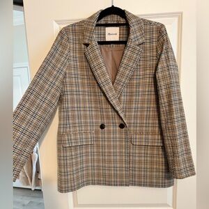 Madewell Prejean Plaid Blazer